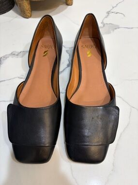Franco Sarto black square toe flats
